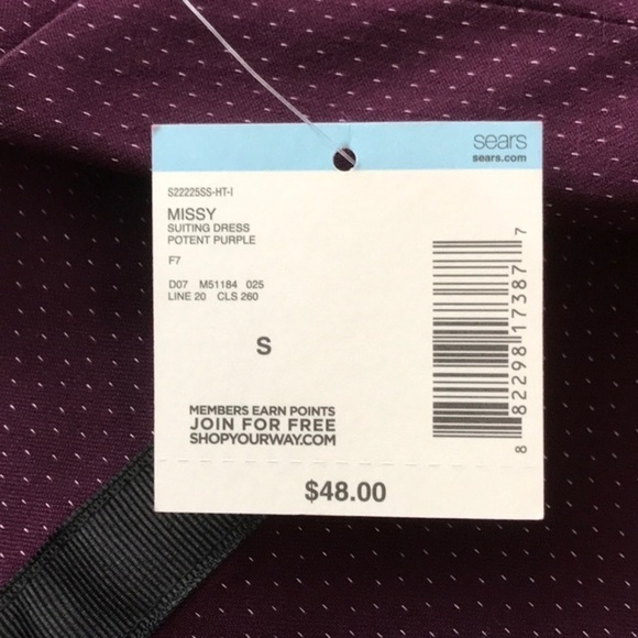 SIMPLY Styled Size S Burgundy and Black Sleeveless A-line Dress NWT - Picture 6 of 8